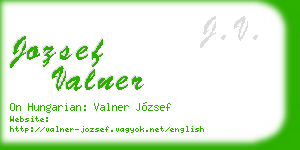 jozsef valner business card